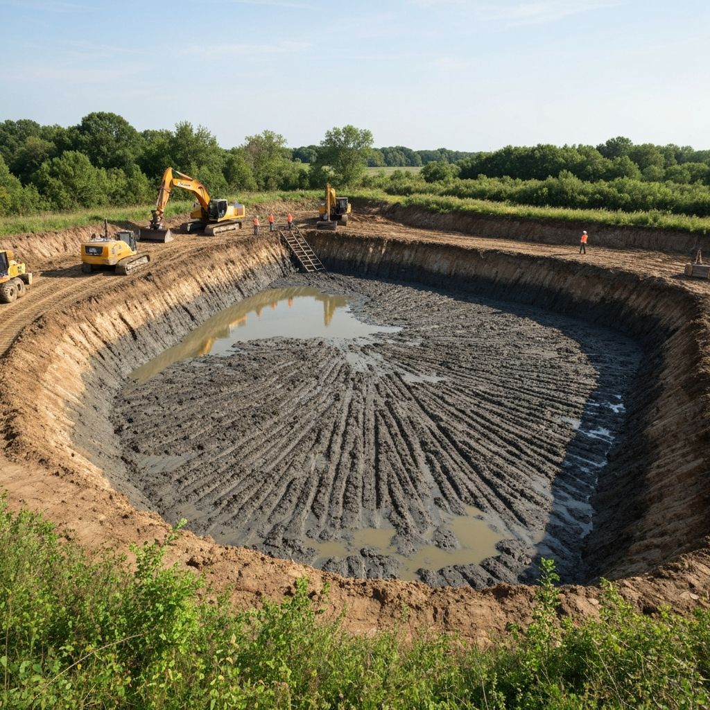 Heavy equipment excavation work
